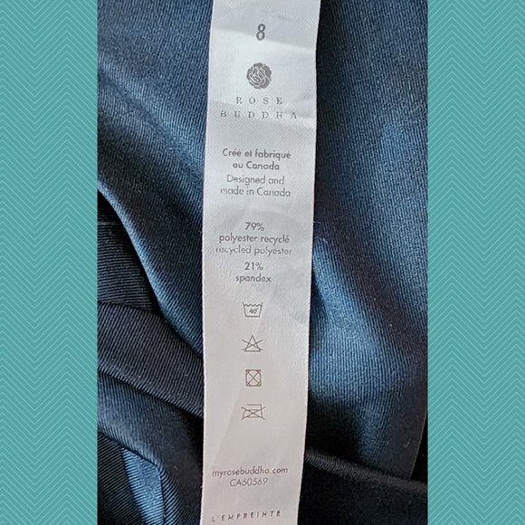 Rose Buddha Ombre Ferns Printed Recycled Polyester Capri Leggings - Picture 3 of 3